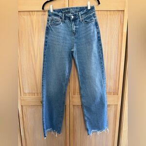 American Eagle Outfitters Strigid Women's Medium Blue Straight-Leg Jeans